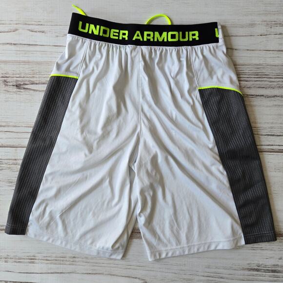 Under Armour White and Gray Men's Shorts - Picture 1 of 5